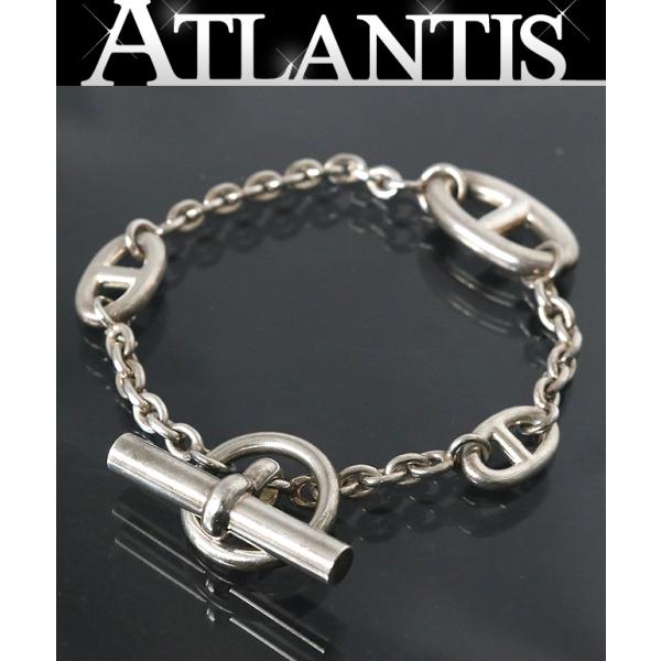 HERMES 銀座店 エルメス シェーヌダンクル ファランドール LG ブレスレット シルバー 10...