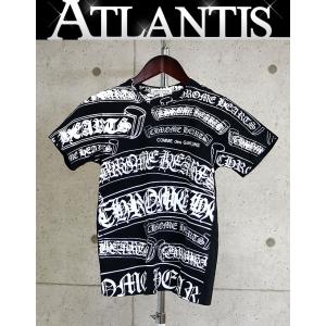 CHROME HEARTS 銀座店 クロムハーツ ×ギャルソン コラボ ラベルロゴプリント Tシャツ 半袖 メンズ size:S 黒 102946