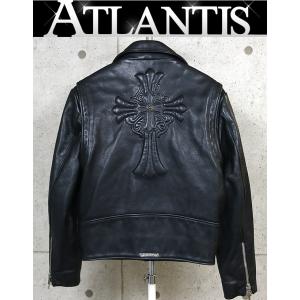 CHROME HEARTS 銀座店 クロムハーツ オールド ベーシックモト ライダース フェアリークロス ジャケット メンズ size:XS レザー シルバー 103083