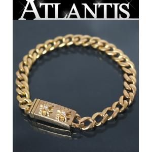 CHROME HEARTS 銀座店 クロムハーツ 22K 2CHX ミニID ブレスレット 2Pダイヤ 28リンク メンズ ゴールド 103189