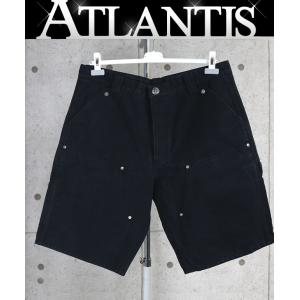 CHROME HEARTS 銀座店 クロムハーツ 新品 クロスパッチ カーペンター ダブルニー ショーツ メンズ SV925 36インチ 黒 103336