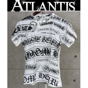 CHROME HEARTS 銀座店 クロムハーツ 美品 ×コムデギャルソン Tシャツ 半袖 メンズ size:M 白/黒 103441