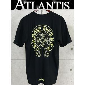 CHROME HEARTS 銀座店 クロムハーツ 新品 CH T-SHRT ホースシュー プリント Tシャツ 半袖 メンズ size:L 黒/イエロー 103794