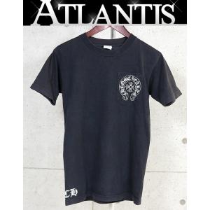 CHROME HEARTS 銀座店 クロムハーツ オールド ヴィンテージ ホースシュー スクロールラベル プリント ポケット付き Tシャツ 半袖 メンズ size:S 黒 103825