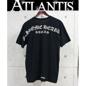 CHROME HEARTS 銀座店 クロムハーツ アーチロゴ プリント ポケット付き Tシャツ 半袖 メンズ size:L 黒 103841