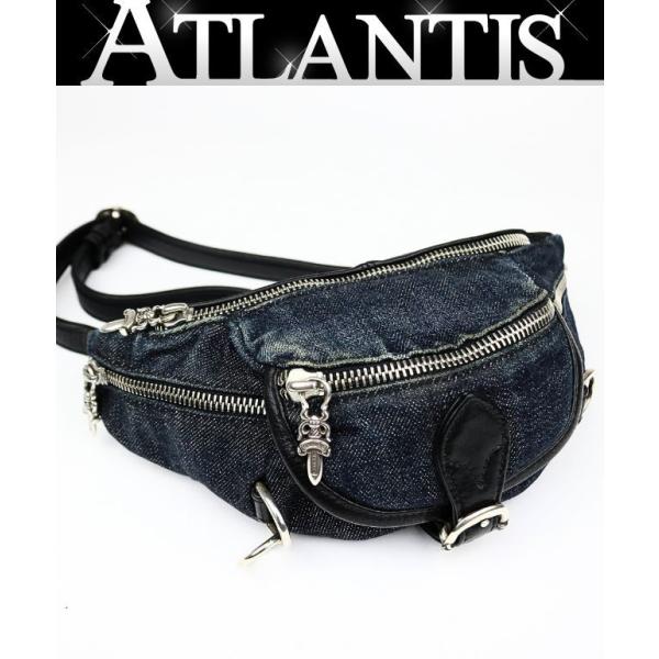 CHROME HEARTS 銀座店 クロムハーツ ミニスナットパック レザー メンズ シルバー SV...