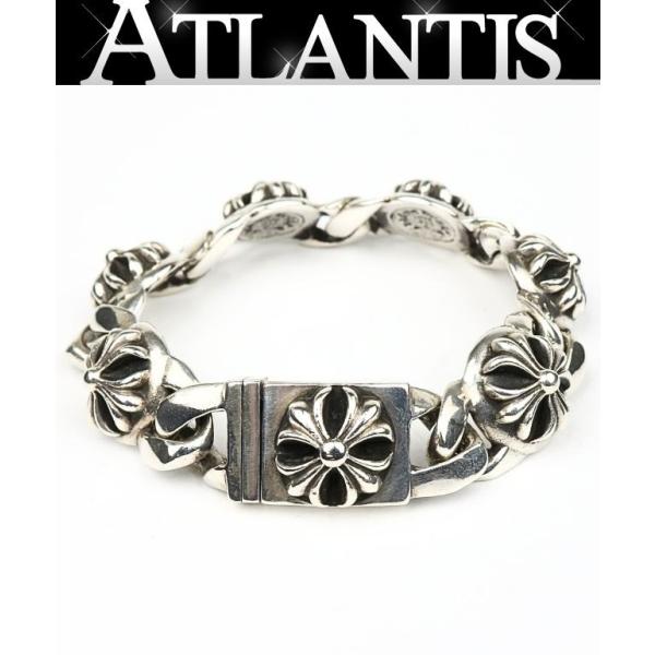 CHROME HEARTS 銀座店 クロムハーツ クロスリンク ブレス 6リンク メンズ シルバーS...