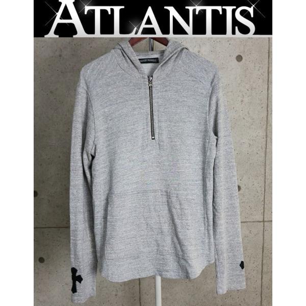CHROME HEARTS 銀座店 クロムハーツ ハーフジップ クロスパッチ スウェット パーカー ...