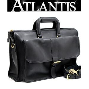 【広尾店】コーチ COACH 2WAYビジネスバッグ オールレザー 黒 【13716】｜atlantis