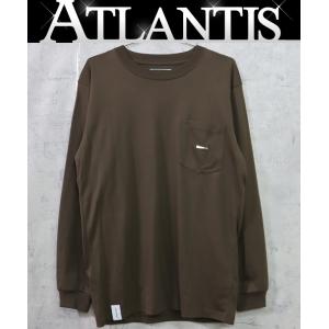 【広尾店】未使用 ディセンダント DESCENDANT ロンT 長袖シャツ メンズ ブラウン コットン size1 【13754】｜atlantis