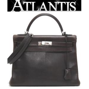 【広尾店】エルメス HERMES ケリー32 エヴァーグレイン ショコラ S金具 J刻印 【13841】｜atlantis