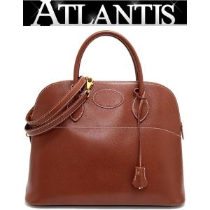 【広尾店】エルメス HERMES ボリード35 2WAYバッグ クシュベル フォーブ G金具 □G刻印 【13945】｜atlantis