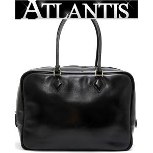 【広尾店】エルメス HERMES プリュム32 ハンドバッグ ボックスカーフ ?D刻印 黒 【14051】｜atlantis