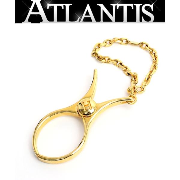 【広尾店】エルメス HERMES グローブホルダー ゴールド 【18539】