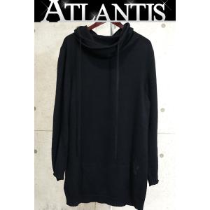CHROME HEARTS 新宿店 クロムハーツ カシミヤ クロスパッチ付き ニット プルオーバー パーカー メンズ size:L 黒 31147