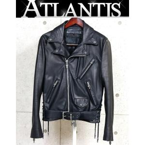 CHROME HEARTS 新宿店 クロムハーツ ×コムデギャルソン DSMG限定 JJ DAEN ライダース ジャケット メンズ size:S レザー シルバー SV925 31843