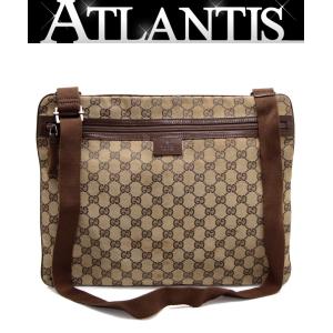 グッチ GUCCI GGキャンバス ショルダーバッグ キャンバス ベージュ 213317 【64627】｜atlantis