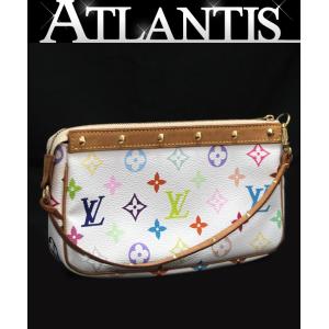 ルイヴィトン Louis Vuitton ポシェットアクセソワール アクセサリーポーチ マルチカラー 白 M92649 【65240】｜atlantis