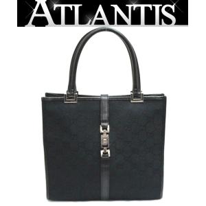 グッチ GUCCI ジャッキー GGキャンバス ハンドバッグ ミニトートバッグ キャンバス×レザー 黒 【65456】｜atlantis