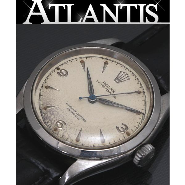 ロレックス Rolex アンティーク オイスターパーペチュアル セミバブル メンズ 6284 9番台...