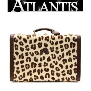 【在庫処分大セール】極美品 グッチ GUCCI ×ハリースタイルズ コラボ HA HA HA レオパード トランク ハラコ 【71933】