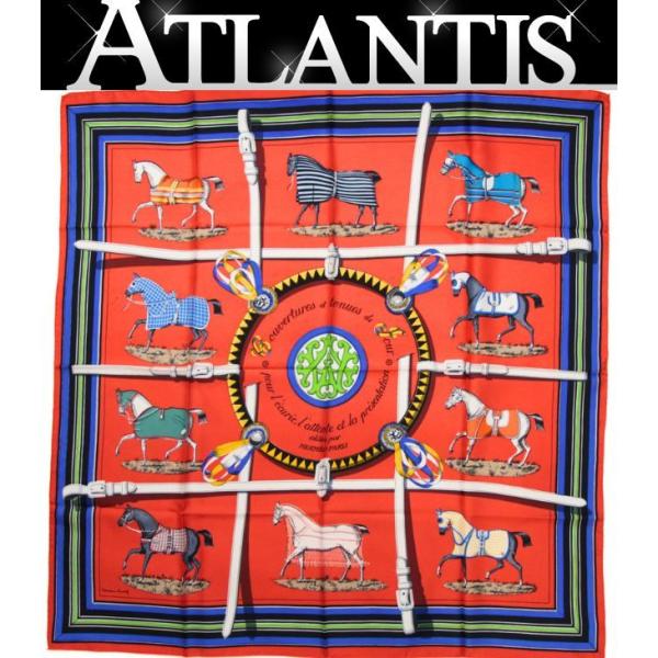 美品 エルメス HERMES カレ90  大判スカーフ　Couvertures et Tenues ...