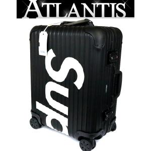 RIMOWA 銀座店 未使用 リモワ×シュプリーム Topas Multiwheel 45L コラボ キャリーケース 黒 93367｜atlantis