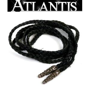 CHROME HEARTS 銀座店 クロムハーツ レザーブレイド ネックレス SV925 黒 94501｜atlantis