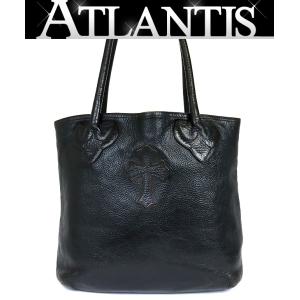 CHROME HEARTS 銀座店 クロムハーツ  FSトートバッグ クロスパッチ レザー シルバー SV925 黒 94640｜atlantis