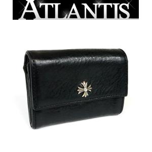 CHROME HEARTS 銀座店 クロムハーツ CHプラス タイニーウォレット グロメット付き コインケース レザー SV925 黒 94661｜atlantis