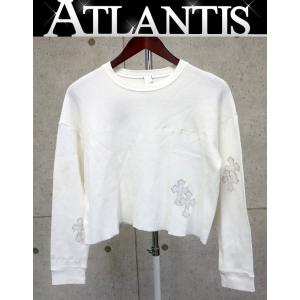 CHROME HEARTS 銀座店 クロムハーツ レディース クロスパッチ サーマル ロングスリーブ size:M 白 94756｜atlantis