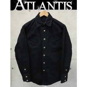 CHROME HEARTS 銀座店 クロムハーツ ホースシューボタン バックフレアニーデニム カバーオール メンズ size:s 黒 94780｜atlantis