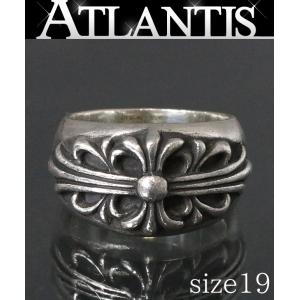 CHROME HEARTS 銀座店 クロムハーツ フローラルクロス リング 指輪 シルバー SV925 約19号 94922｜atlantis