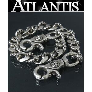 CHROME HEARTS 銀座店 クロムハーツ 2クリップ クロスボール ファンシー ウォレットチェーン ショート シルバー SV925 94969｜atlantis