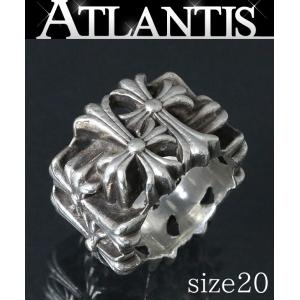 CHROME HEARTS 銀座店 クロムハーツ セメタリースクエアリング 指輪 シルバー SV925 約20号 95032｜atlantis