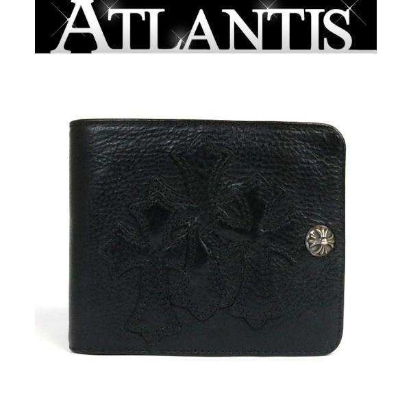 CHROME HEARTS 銀座店 クロムハーツ 美品 1スナップ ウォレット 3セメタリークロスパ...