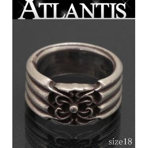 【在庫処分大セール！】 CHROME HEARTS 新宿店 クロムハーツ スパイダーバンド リング 指輪 メンズ シルバー SV925 約18号 30367