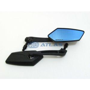 ★新品 TANAX ナポレオン シャークミラー 1B 左右セット ブルー鏡 TANAX タナックス バイクミラー ナポレオン シャークミラー1B