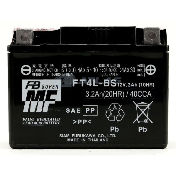 古河電池 FURUKAWA BATTERY FT4L-BS 液入り充電済み 1年保証 互換YT4L-...
