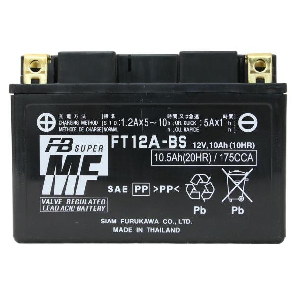 バイク バッテリー 古河電池 FURUKAWA BATTERY FT12A-BS 液入り充電済み メ...