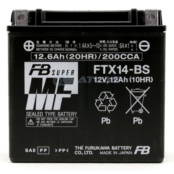 バイク バッテリー 古河電池 FURUKAWA BATTERY FTX14-BS 液入り充電済み メ...