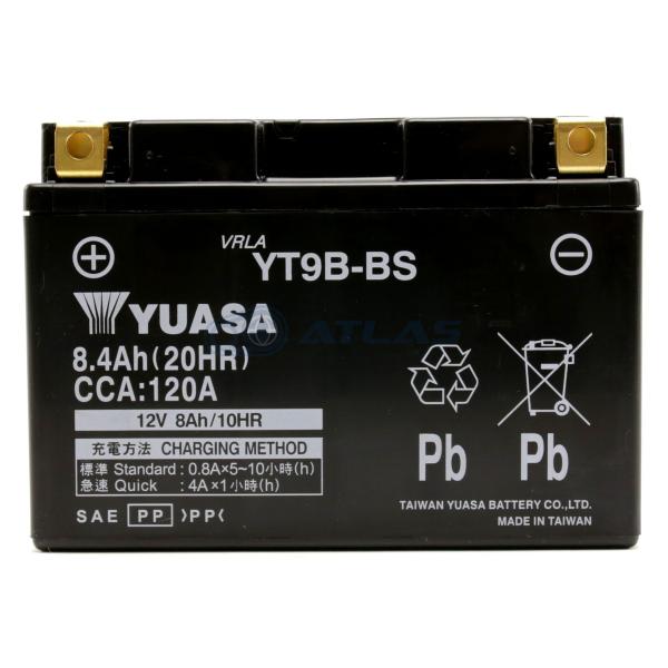 バイク バッテリー 台湾YUASA YT9B-BS 液入り充電済み 1年保証付き 互換 GT9B-4...