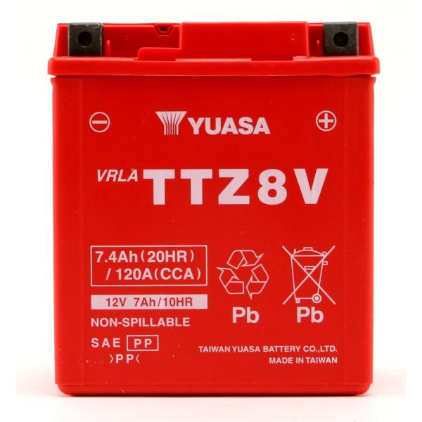 GSユアサ GTZ8V YTZ8V 互換品 台湾ユアサバッテリー TTZ8V 初期充電済み 1年補償