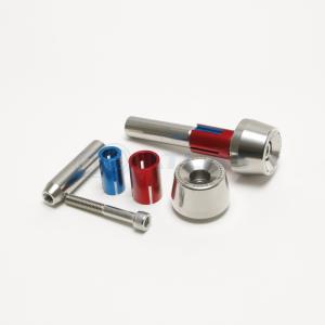 JSM 汎用 ハンドルバーエンドウエイトセット 13mm〜18.5mm シルバー