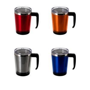 蓋付きマグカップ 330ml 中空2重構造 ステンレス 好きな絵柄の台紙が入る オリジナル カスタム ふた付き アトラス ACM-330
