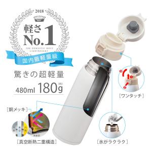 水筒 480ml 保温 保冷 真空断熱 ステン...の詳細画像1
