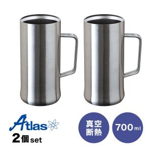 Sinqs 10個セット ビールジョッキ 700ml 保冷 真空断熱 ステンレス