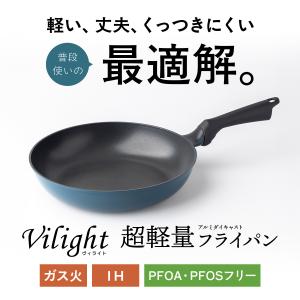 超軽量 フライパン 28cm IH ガス火 平型 軽い 炒め鍋 焦げ付かない 高熱効率 シルクウェア アルミダイキャスト 耐久性コーティング PFOA PFOS フリー FRP-I28V