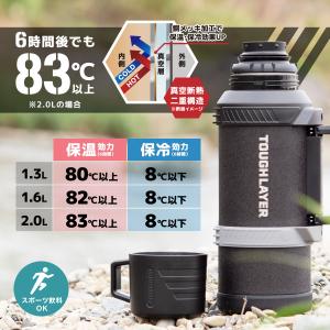 水筒 1.3リットル 大容量 保温 保冷 キズ...の詳細画像4