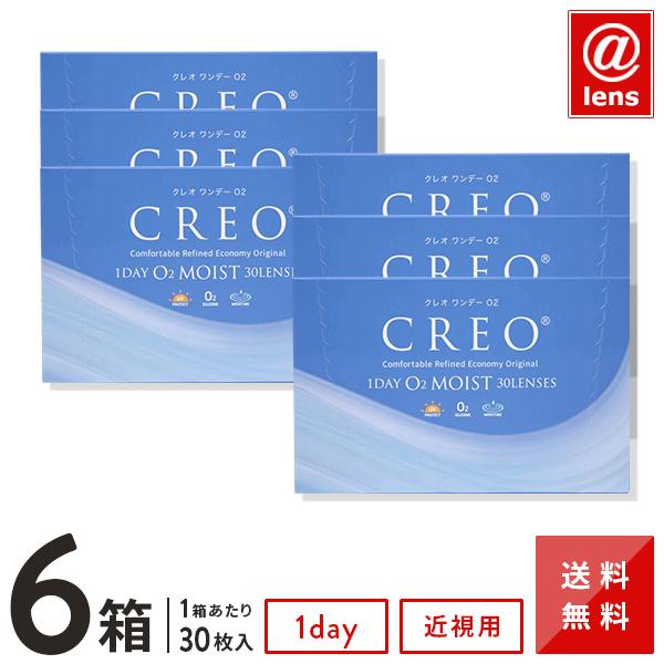 コンタクトレンズ 1DAY クレオワンデーO2モイスト30枚×6箱 1日使い捨て 送料無料 / 川口...